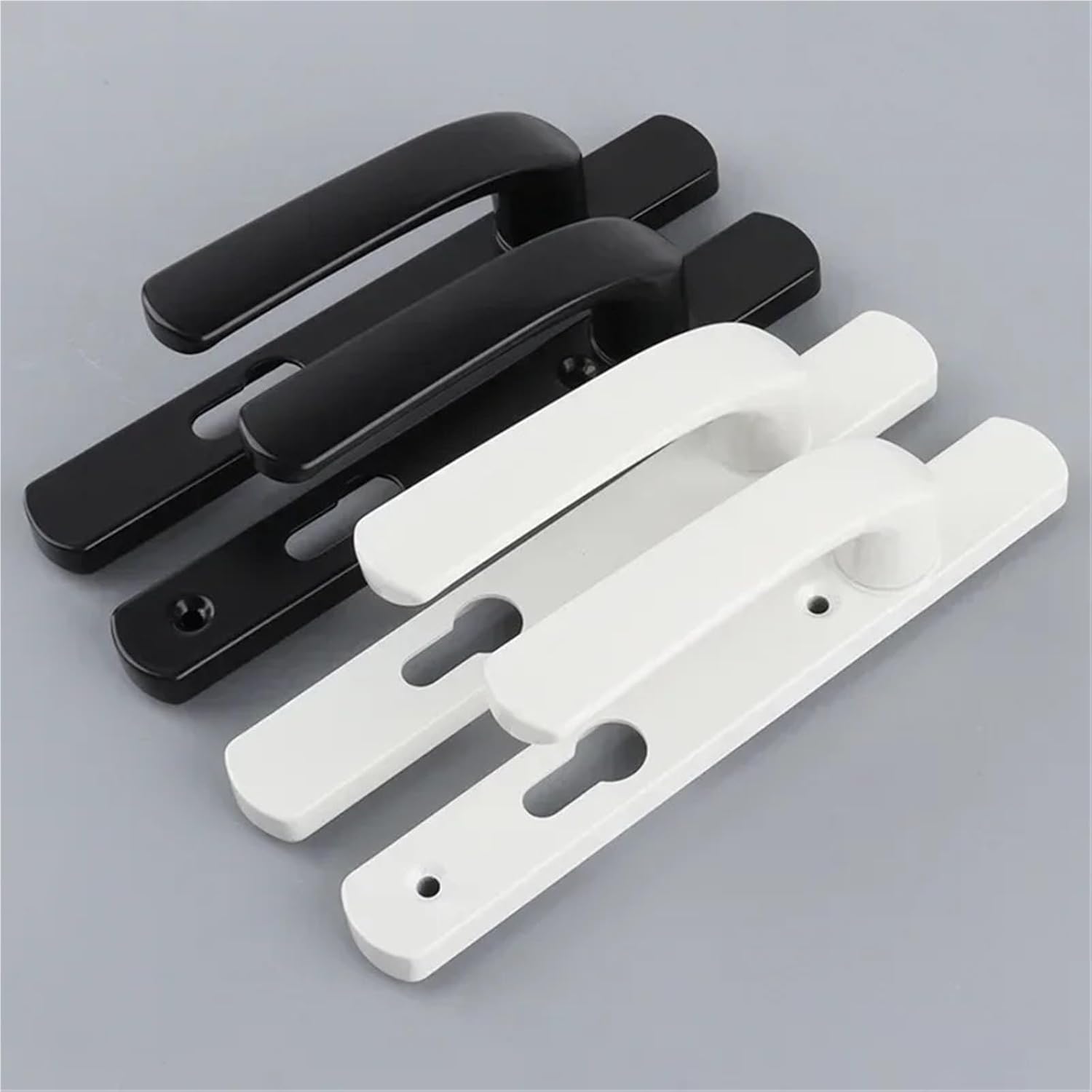Aluminum Alloy Single Point Door Lock Handle 85+30 1Pcs(White Handle)