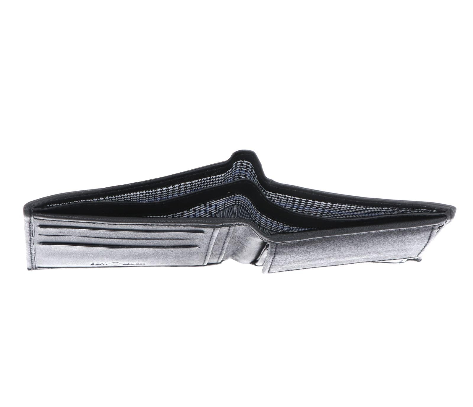 H.I.S Leder Geldbörse Wallet Black schwarz