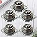 ULTECHNOVO Caster Wheels for Furniture, 5pcs Steel Caster Wheels for Robot Steering Heavy Duty Rotation Easy Installation Premium Quality Round Transfer