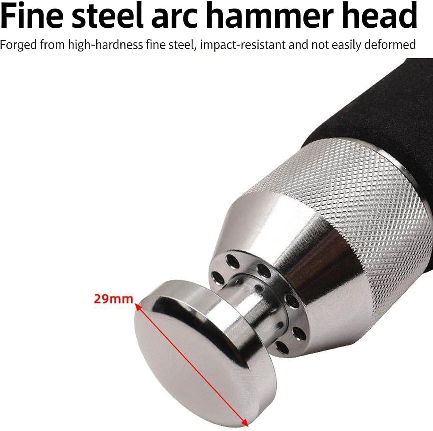 Martillo neumático, herramienta de aire industrial de alta frecuencia, cabeza de 29 mm, 5500 RPM para aplicaciones de cuero, textil, calzado, tuberías de acero