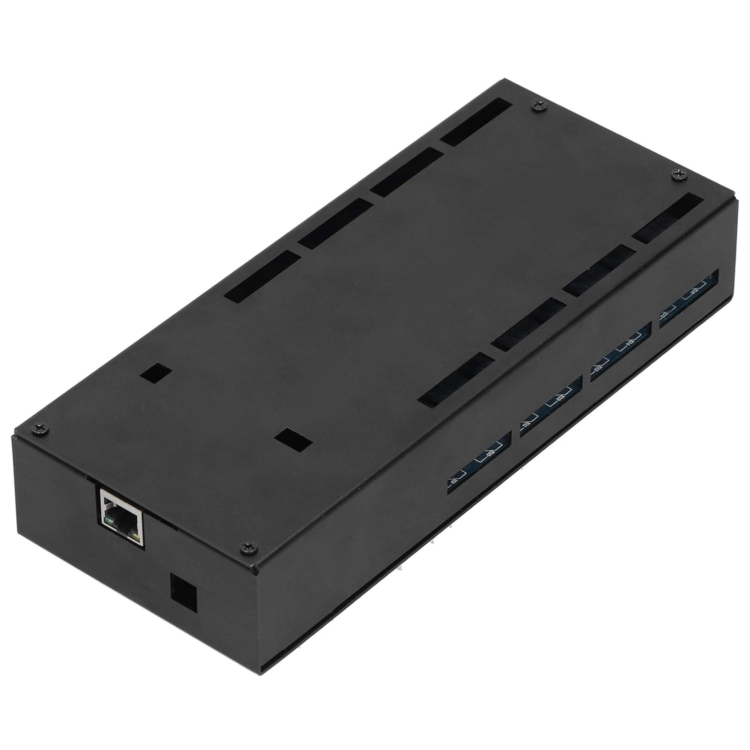 16 Channel Relay Module | RJ45 Port Network Control for Automated Home/Industrial Automation | Aluminum Alloy Housing, Dual TCP Connection, Compact Design