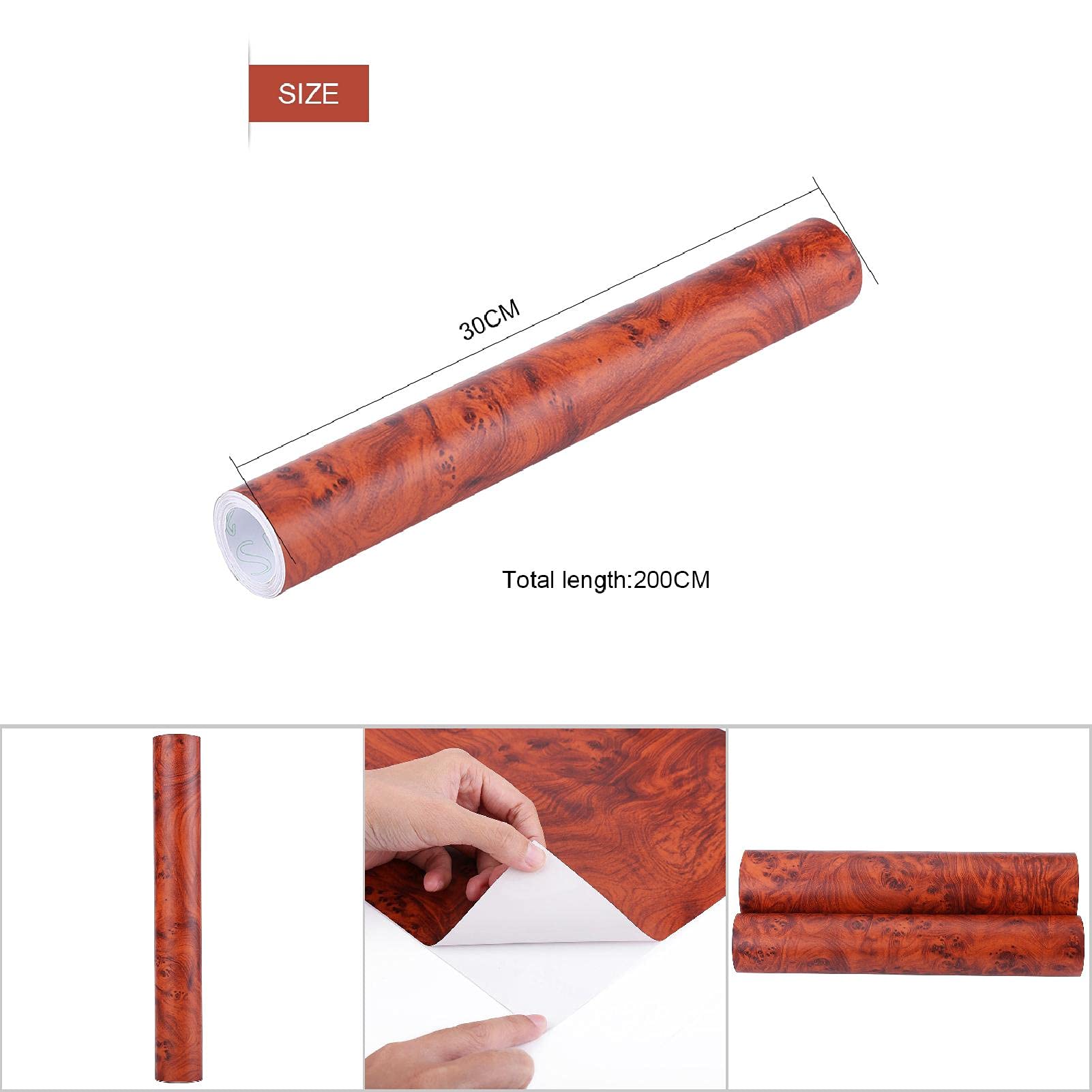 TrAdE Shop Traesio - Rotolo Pellicola Adesiva Effetto Legno Bianco 45cmx2mt Mobili Cassetti