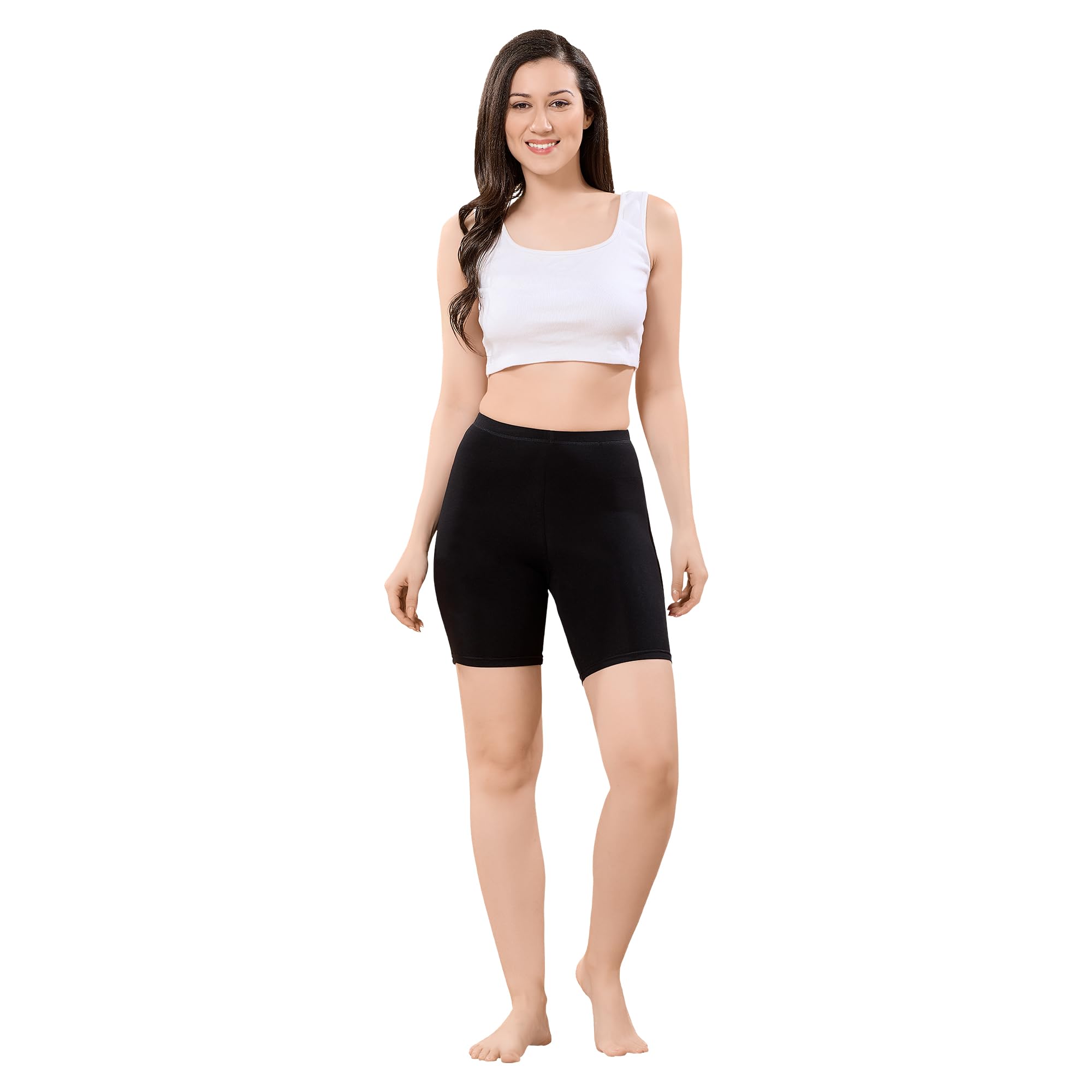 trylo Riza Combed Cotton Elastane Stretch Fabric High Coverage High Waist Shorties-picture-42