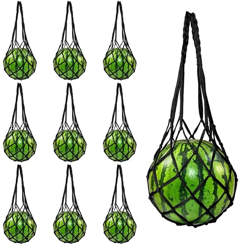 Paryou Melon Hammock Nylon Mesh Bag Watermelon Cantaloupe Pumpkin 50-60cm Vertical Garden