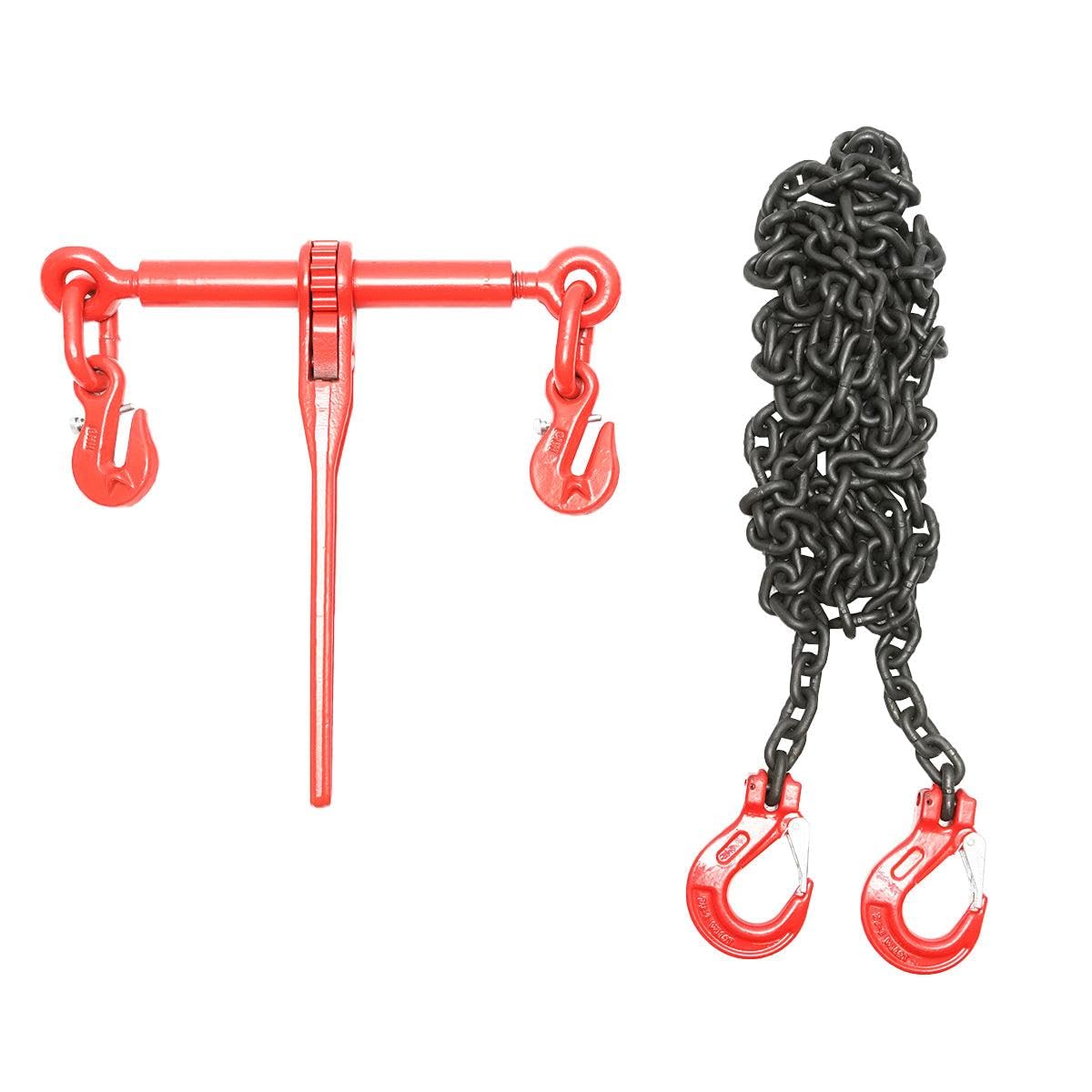 Catena di ancoraggio con tenditore a cricchetto, 4T, lunghezza 4m