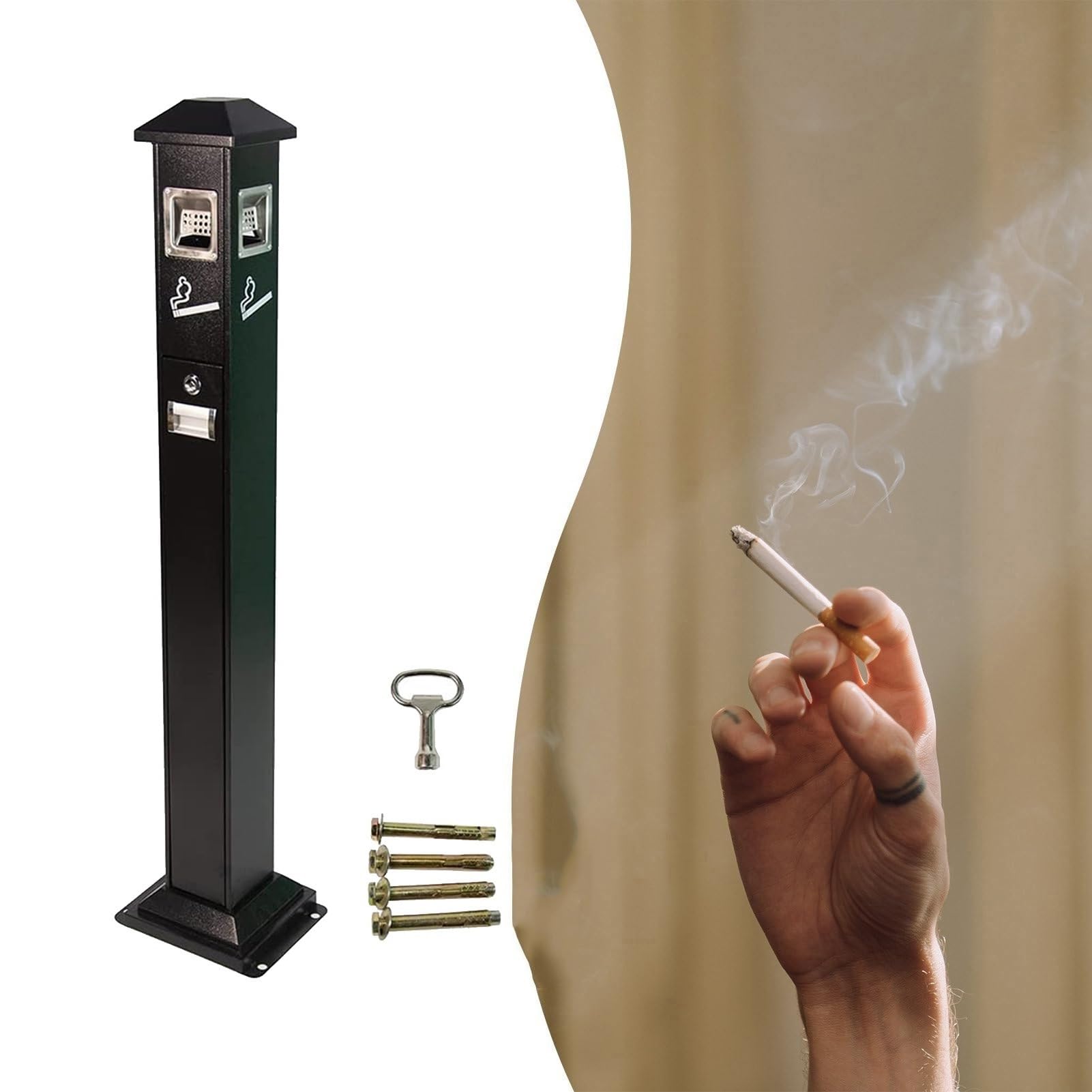 Amazon.com: Standing Ashtray Outdoor - Standing Outdoor Ashtray