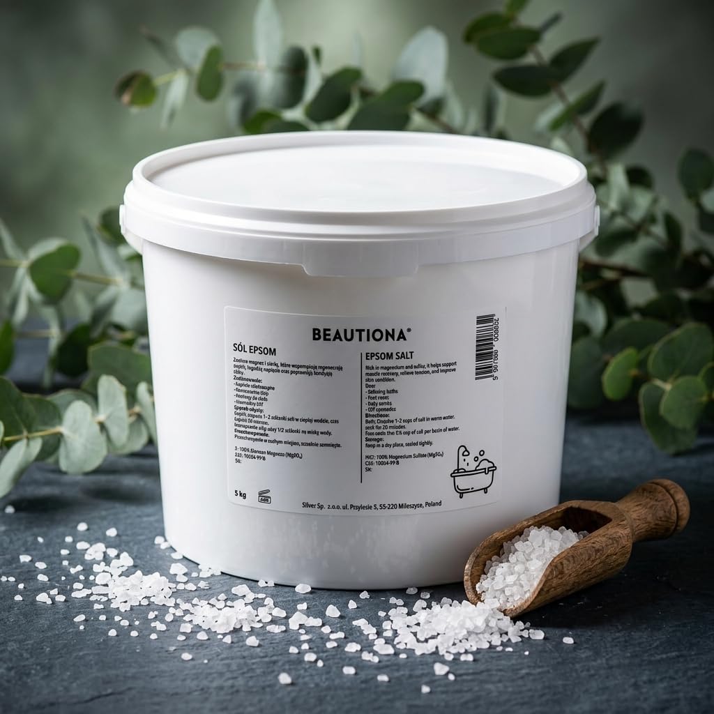 SÓL EPSOM 5 KG – Siarczan Magnezu do Kąpieli, Regeneracji i Pielęgnacji Ciała