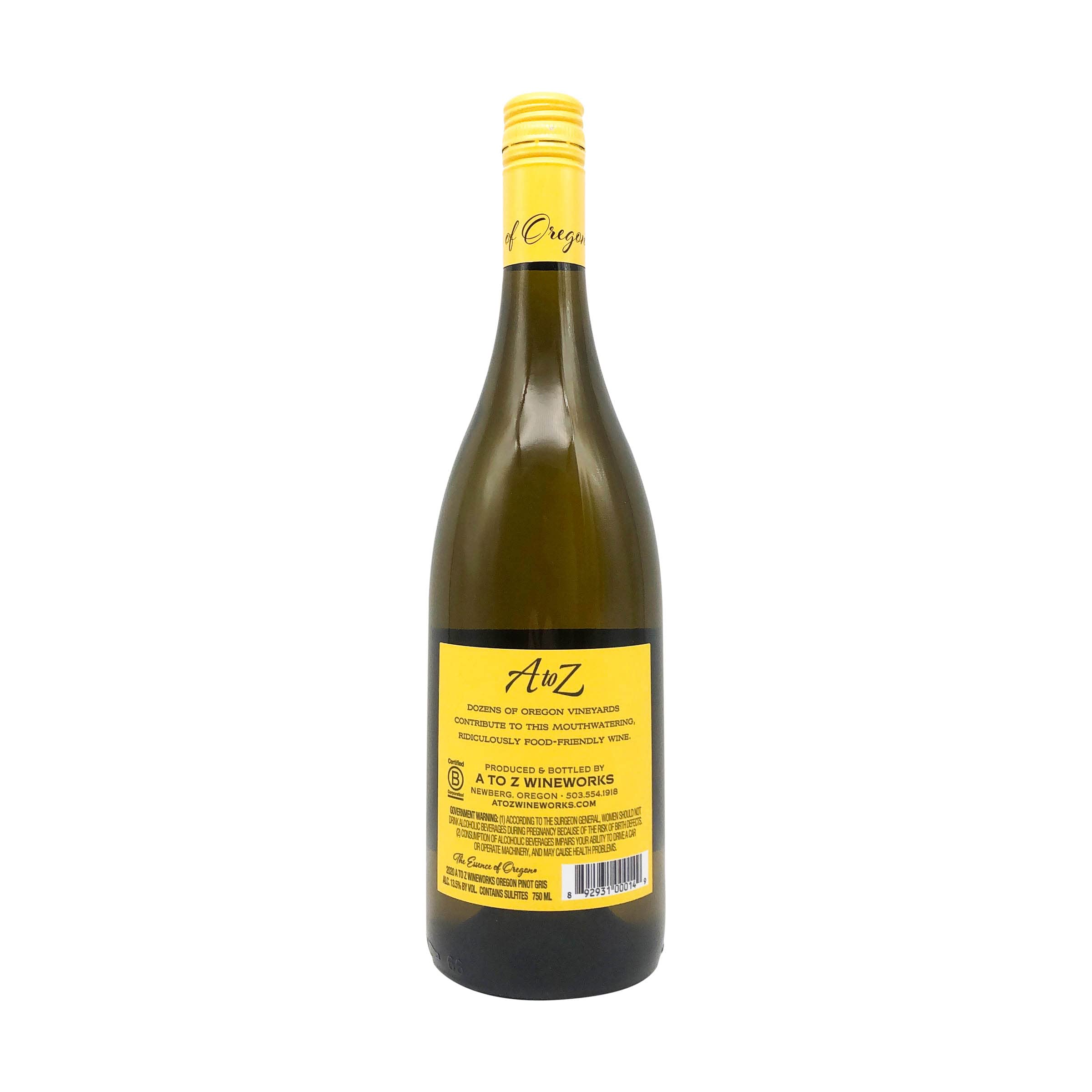 A to Z Pinot Gris, 750mL | Grocery Pickup & Delivery | Whole Foods