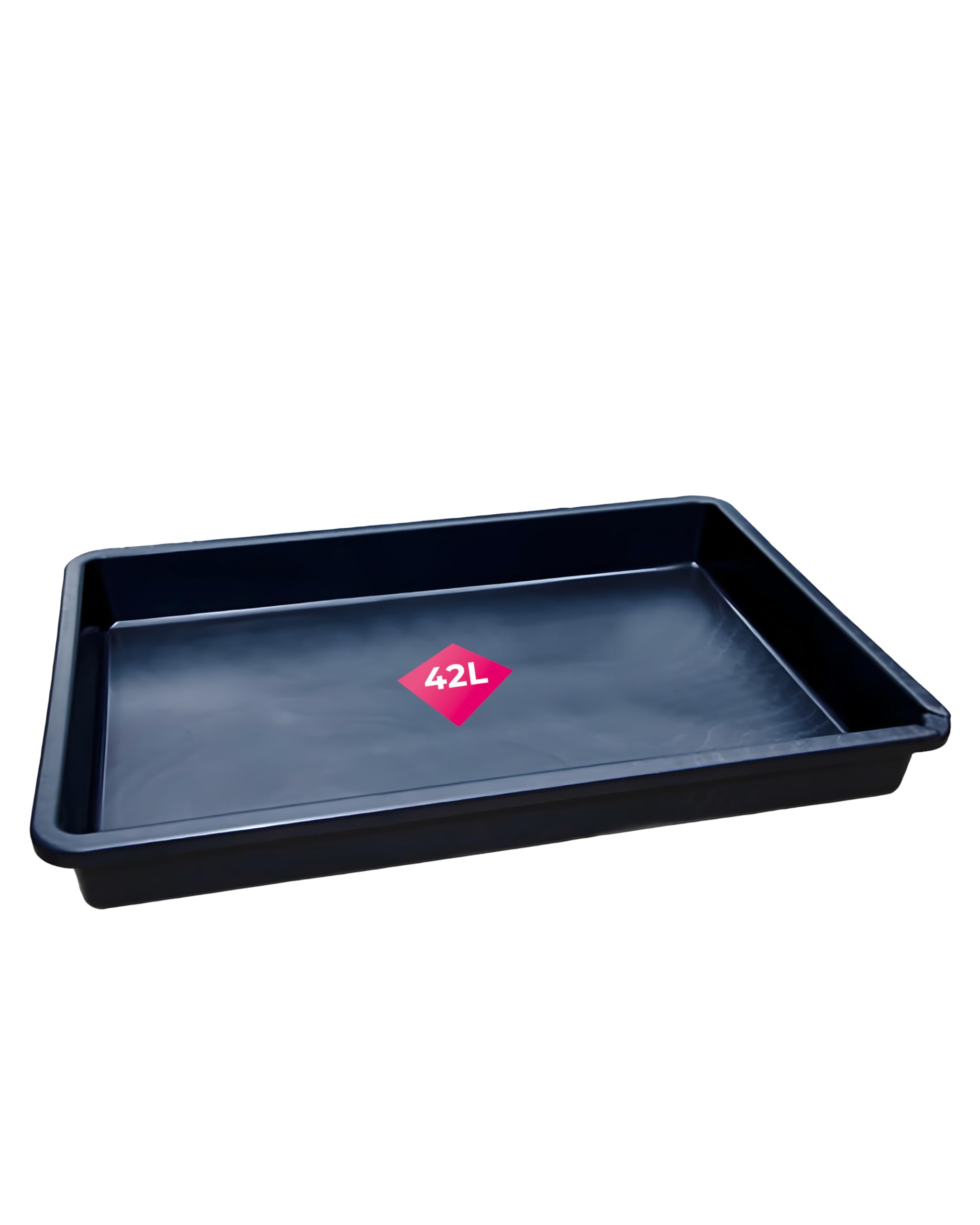 Kunststoffwanne 88 x 60 cm aus PP - Öl-Auffangwanne, Säuren- und laugenfeste Industriewanne, Plastikwanne mit 42 Liter Volumen