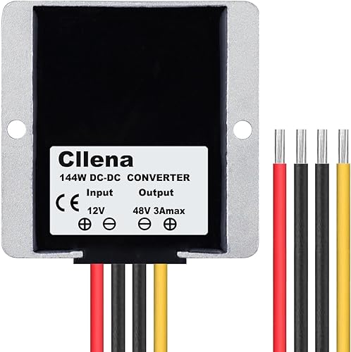 Miniatura 4 de Cllena Convertidor de impulso de 12 V a 48 V CCCC 3 A 144 W, módulo regulador de voltaje de alimentación para automóvil, transformador de voltaje