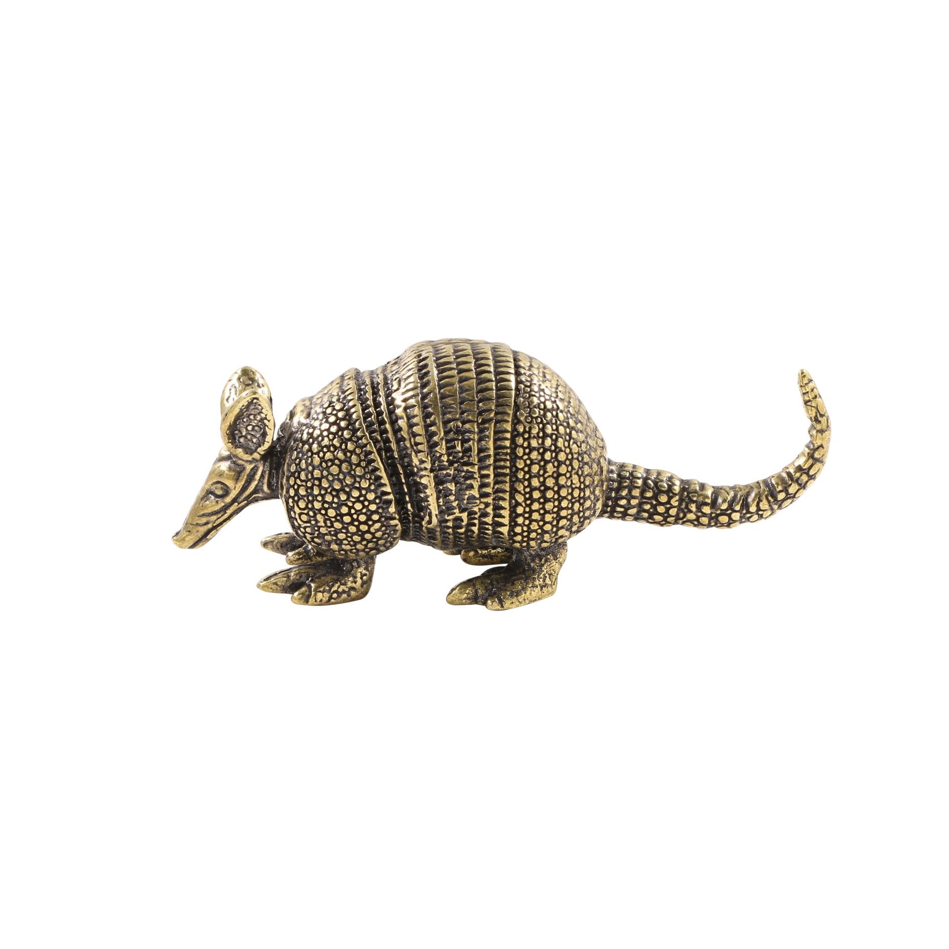 NGDFGR Brass Rat Opossum Figurines,Metal Animal Opossum Statue Sculpture Desktop Ornament Home Bonsai Micro Landscape Decor Accessories
