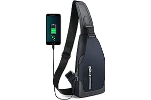 Sling Backpack with Built-In USB Charger, Your Treks and Commute Companion