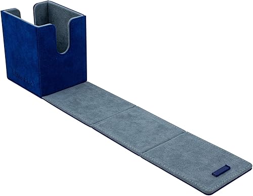 Miniatura 4 de Ultra Pro - Caja con tapa Vivid Alcove (azul) - Protege y almacena hasta 100 tarjetas de tamaño estándar de doble funda, perfecta para tarjetas