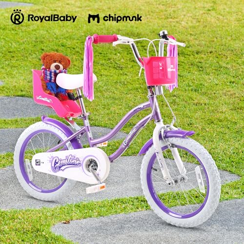 Image of Chipmunk Kids Bike Toddlers 12 14 16 18 Inch Wheel Bicycle Beginners Boys Girls Ages 3-11 Years, Multiple Color Options