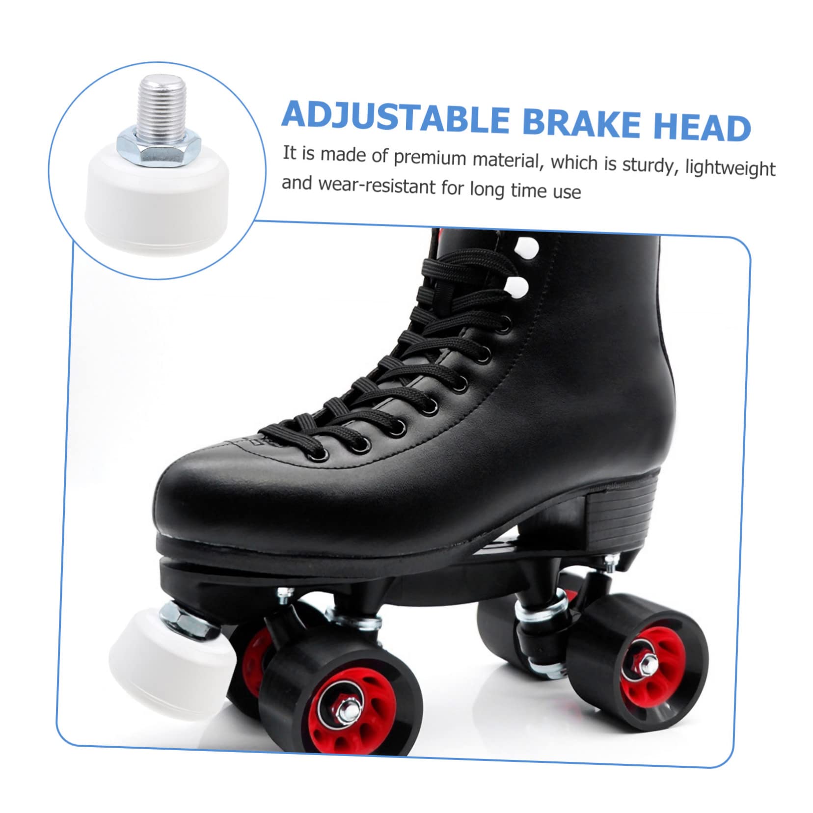 Protection Jante Freins Pour Patins à Roulettes BESPORTBLE - 4 Patins En PU Avec Vis - Réduction Bruit Et S Accessoire Patinage