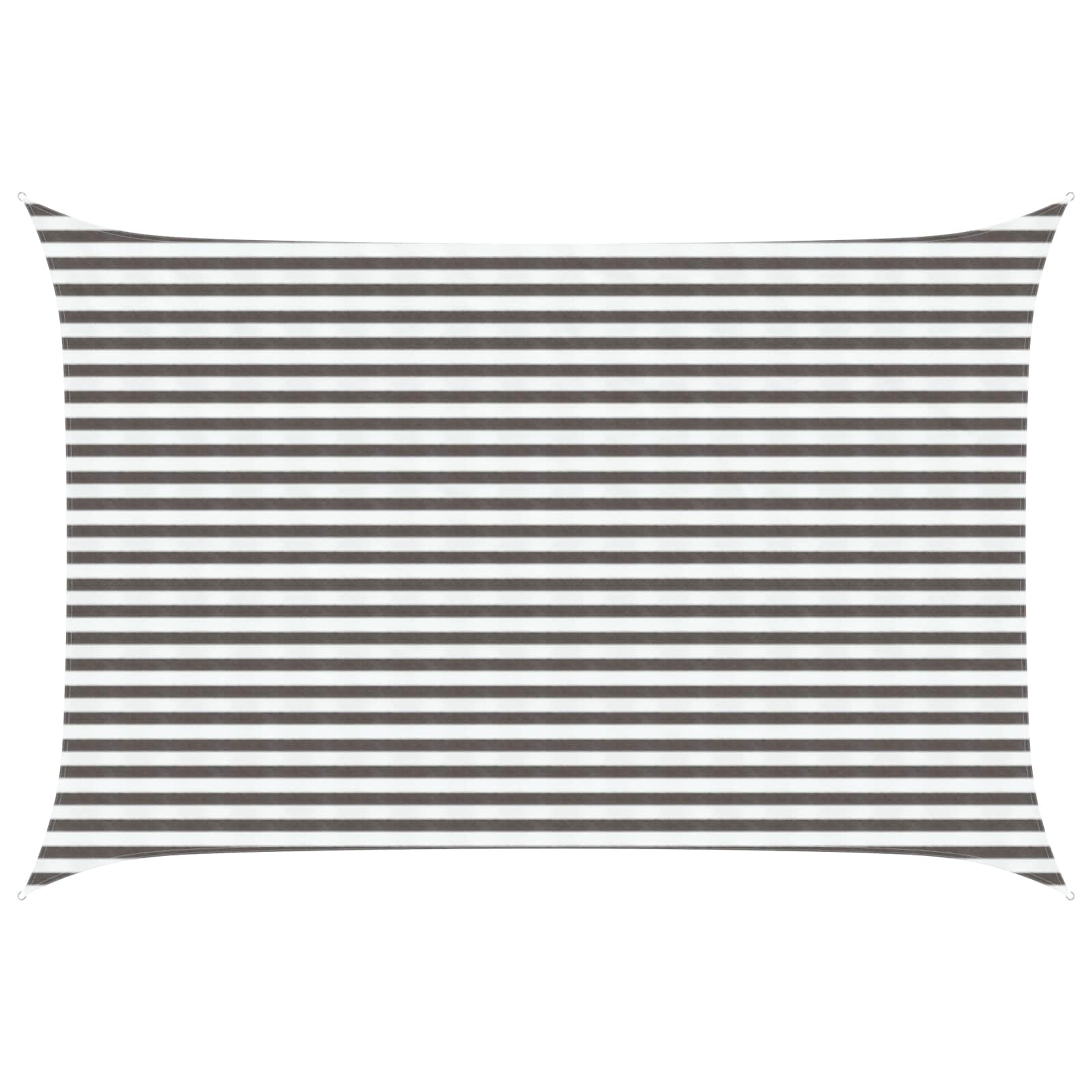 vidaXL Sunshade Sail 3 x 4.5 m HDPE Rectangular Light Grey and White — image 1