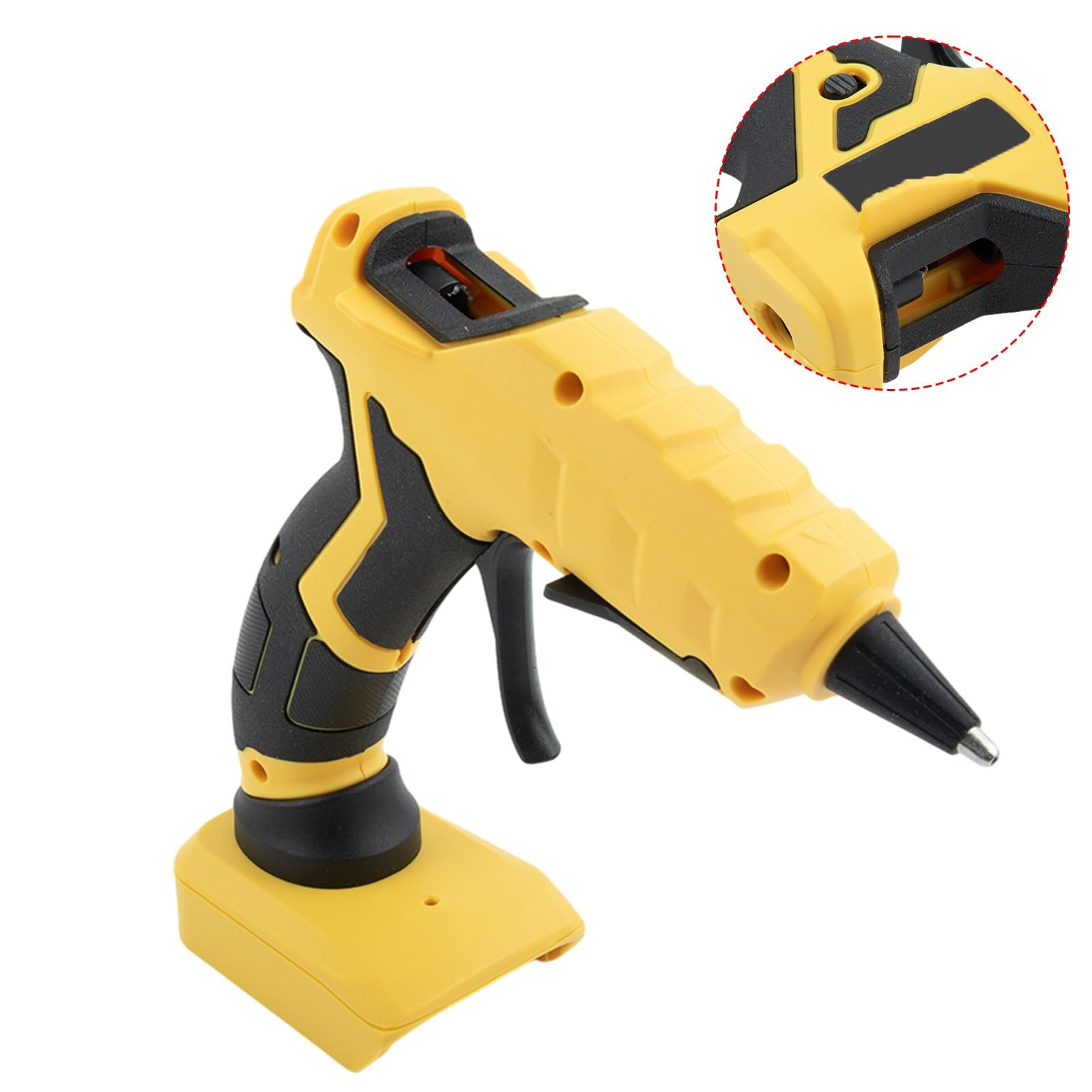 Whychstore Strumento per colla a caldo senza fili, 40 W, 20 V, compatibile con batterie da 18 V e 20 V MAX XR, riscaldamento rapido per lavori fai da te e riparazioni