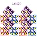 Kicko Tic Tac Toe Mini Foam Game -12 Pack of 5 X 5 Inch Boards for Kids and Adults. Non-Breakable, they Come in Exciting Assorted Color for Party Favor and is a Educational Tool