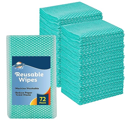 SCRUBIT Reusable Cleaning Wipes, Handy Wipes for Kitchen and Office