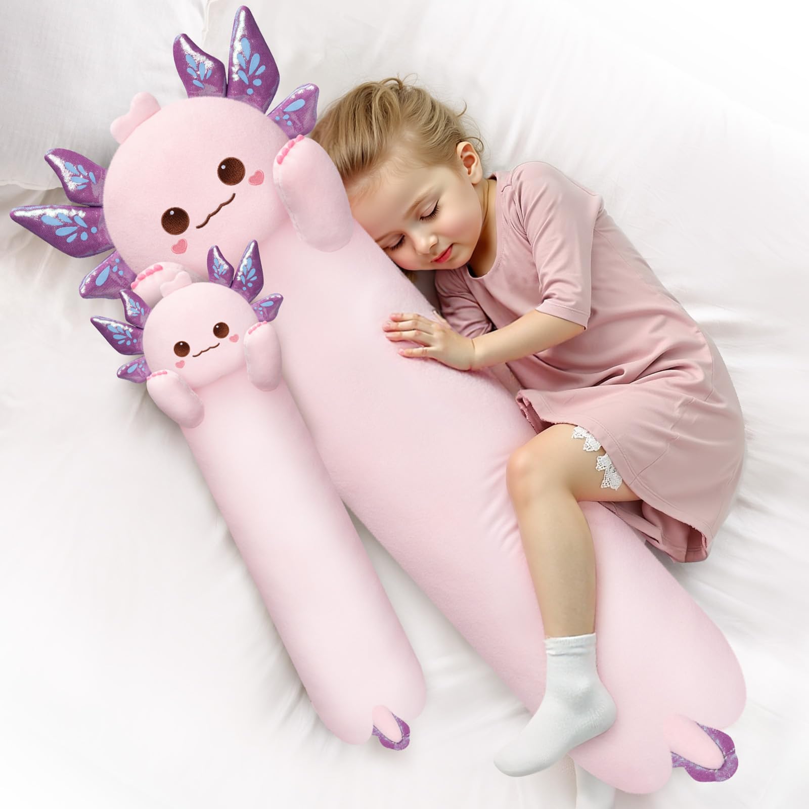 Mewaii 130CM Kuscheltier Kawaii Katzen Plüsch Kissen Grau Stofftiere Lang Kätzchen Plüschtier Ausgestopftes Tier Spielzeug Kuschelkissen Geschenk Plüschkissen — view 17