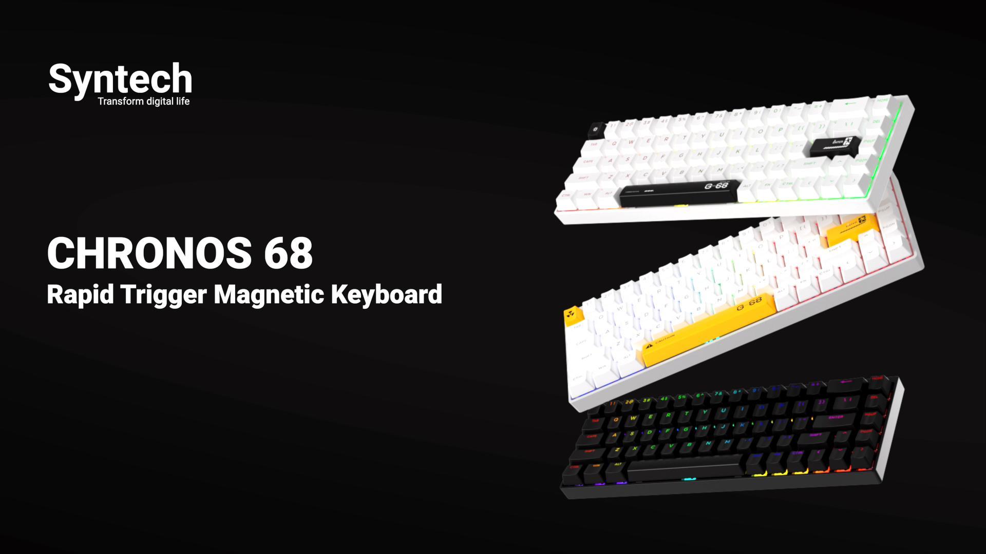 Syntech CHRONOS 68 マグネット式キーボード Chronos 68｜ Ultra Low Latency Magnetic Keyboard with Rapid