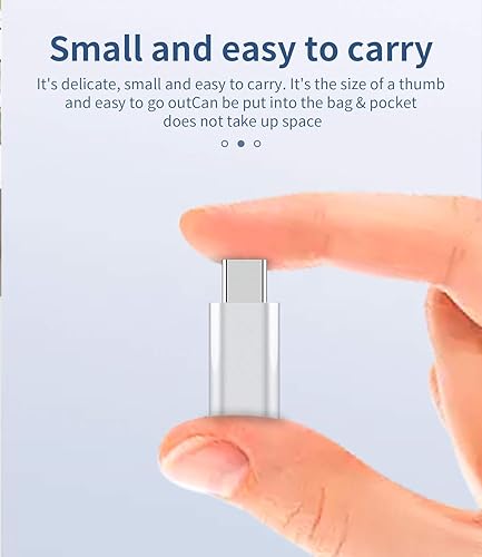 Miniatura 5 de Paquete de 3 adaptadores USB C macho a Lightning hembra, compatibles con iPhone 12, 11 Pro Max, iPad Air, Samsung Galaxy Note S20, S21, duradero y