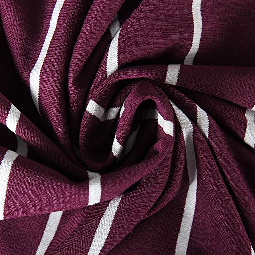 Image of Roselux Women Sleeveless Scoop Neck Striped Maxi Sundresses Loose Racerback Long Dress