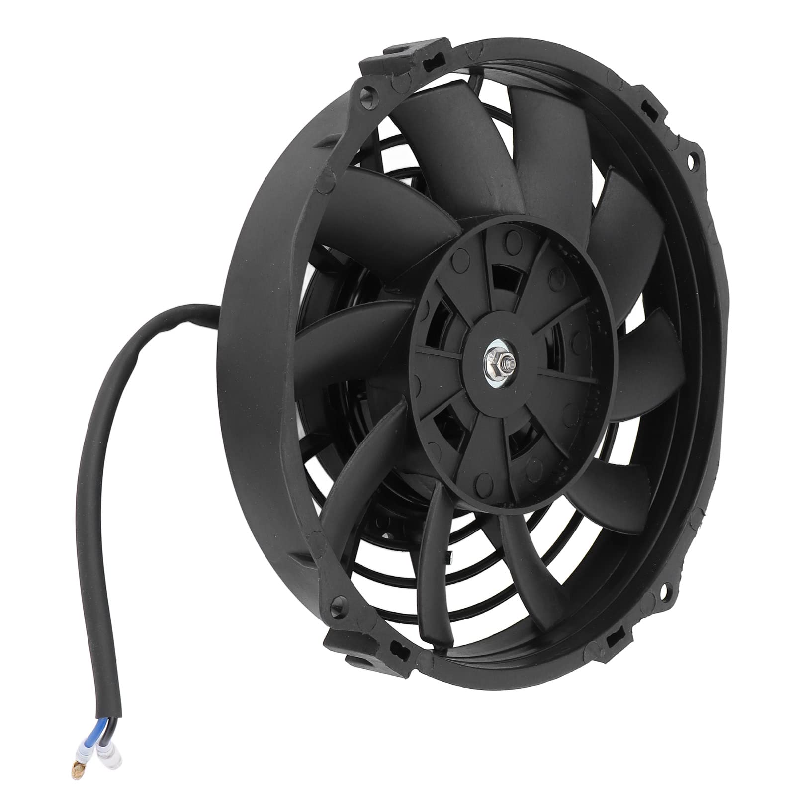 Bediffer Ventola di Raffreddamento per Radiatore Elettrica Universale con Design Sottile e Prestazioni Eccellenti per Auto, Ventola per Radiatore DC 12V Push Pull 10 Pale 7 Pollici Nero