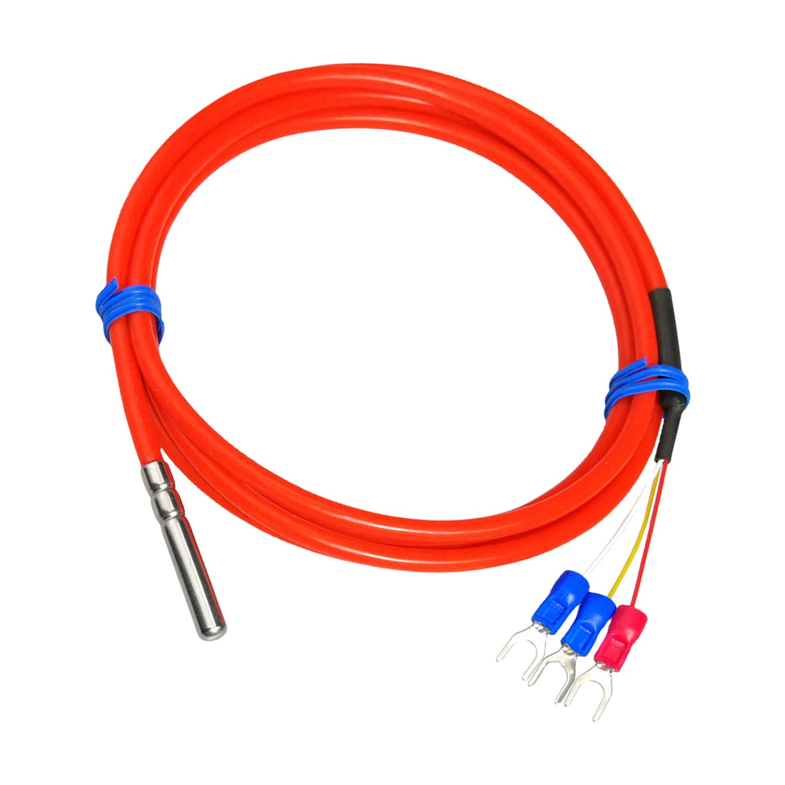Hdoytxxm 1 Meter Sensitivity Waterproof Temperature Sensors Probe For Industrial Equipment Maintenance & Food Processing Precisions Measurement