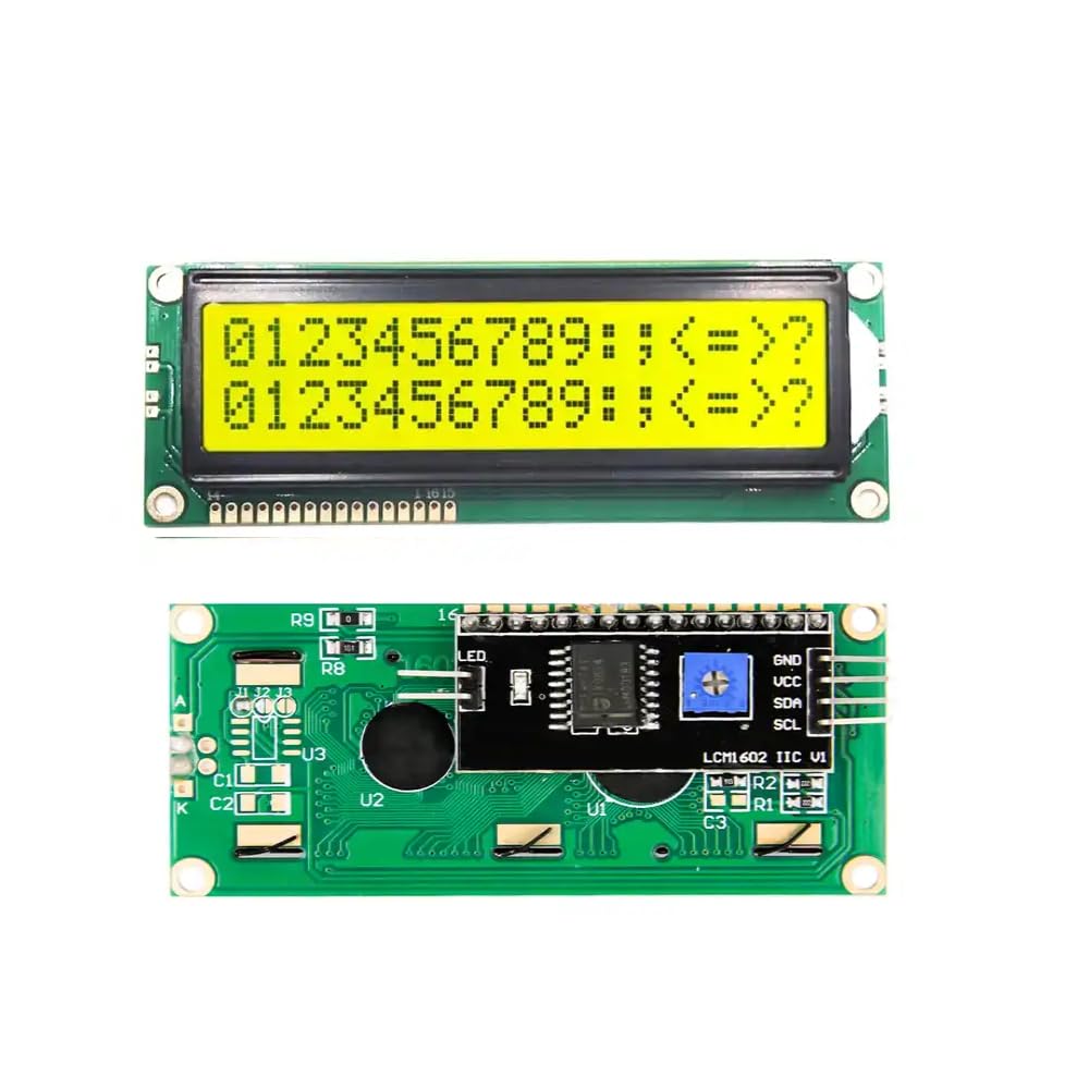 ControllersTech 16x2 LCD display with attached PCF8574 (I2C Module) (Yellow) (B0CRVK2LRX) Amazon Price History, Amazon Price Tracker
