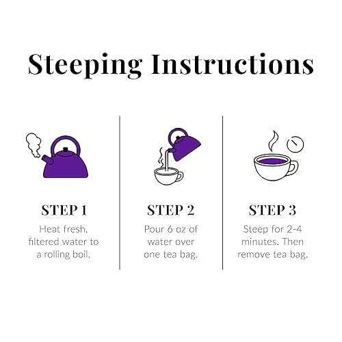 Vista 5 de The Republic of Tea - HiCAF Pom-Berry Té negro, 50 bolsas de té, granada arándano Alto contenido de cafeína