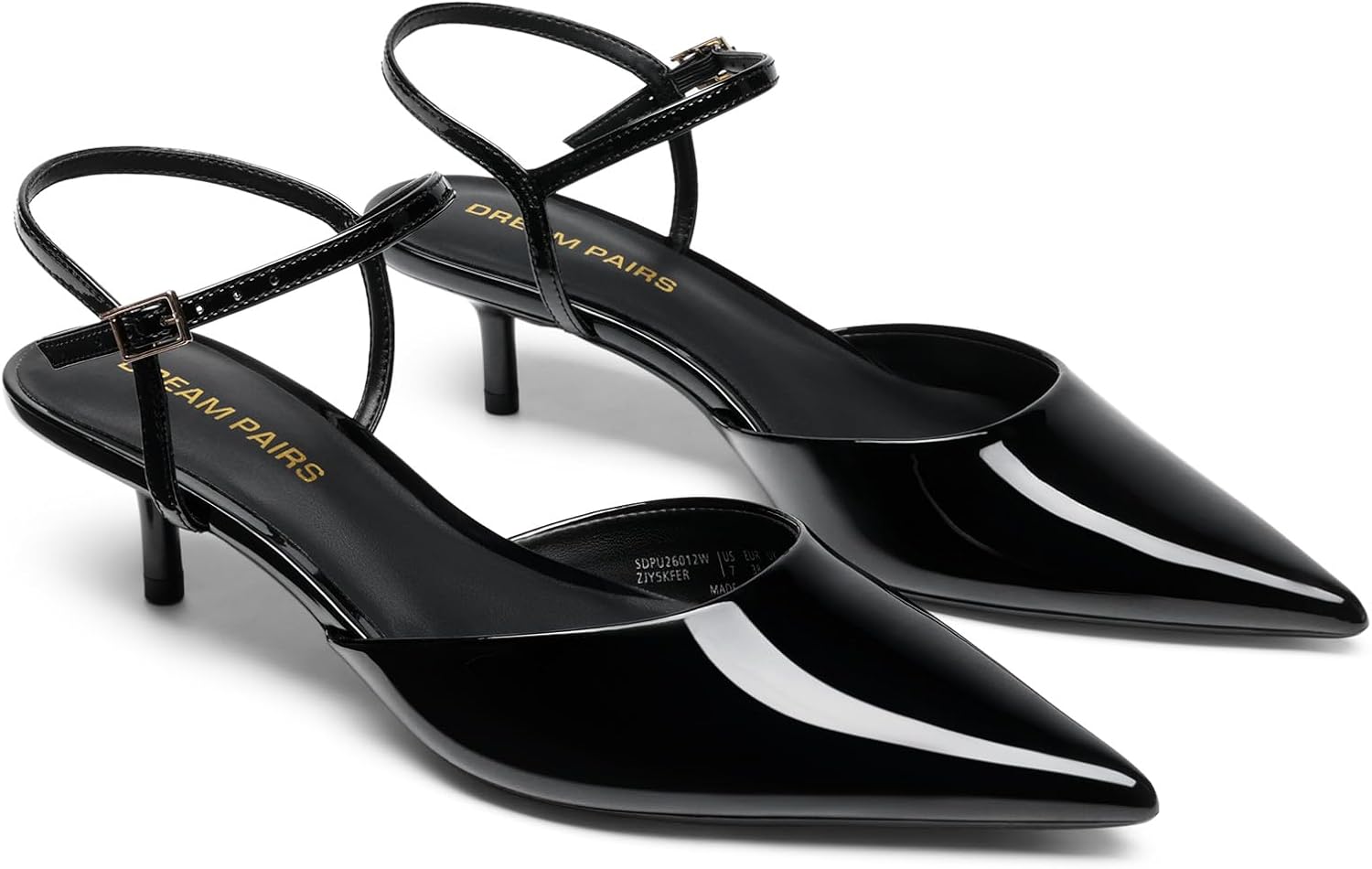 DREAM PAIRS Kitten Heels for Women Pointed Closed Toe Low Stiletto Pumps Comfortable Dress Wedding Formal Shoes - Image 5