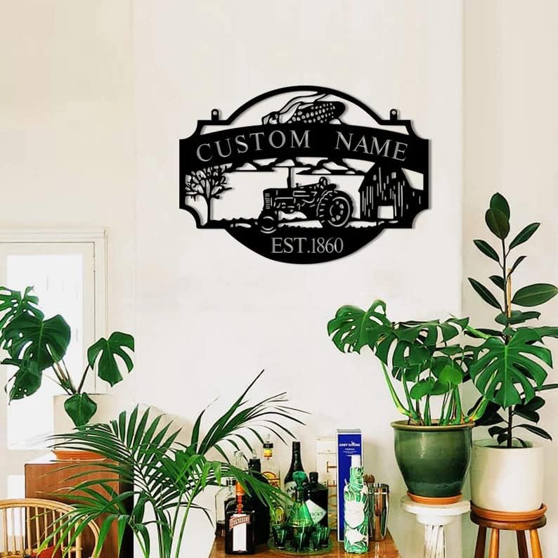 Miniatura 4 de Custom Farmhouse Sign | Personalized Family Name Sign | Rustic Wall Art Decor for Home Outdoor | Farmhouse Style Farmer Gift