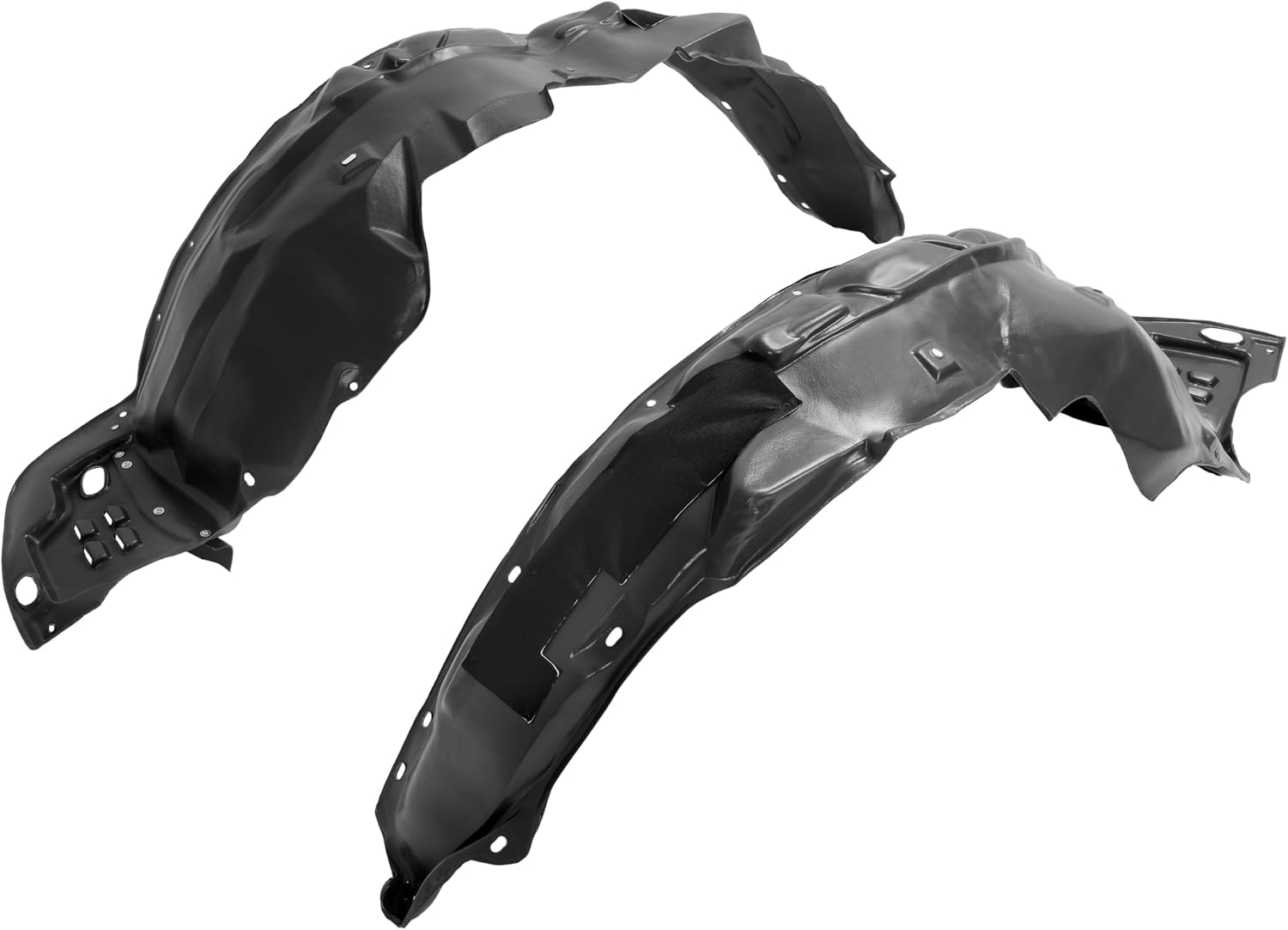 ECOTRIC Front Fender Liner Compatible with 2012-2015 Honda Civic Sedan Coupe Canada or USA Built Vehicle With Insulation Foam Replace for 74151TS8A00 74101TS8A00 Pair Inner Wheel Liner Splash