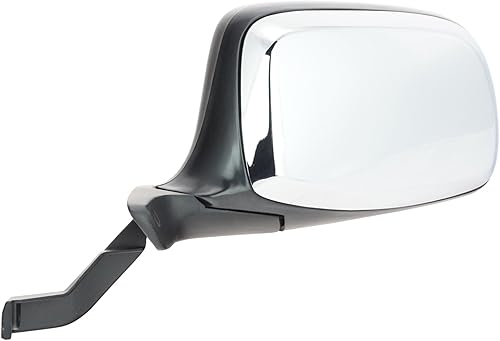 Miniatura 2 de Juego de espejos retrovisores laterales manuales cromados y negros, par izquierdo y derecho para camión de la serie F