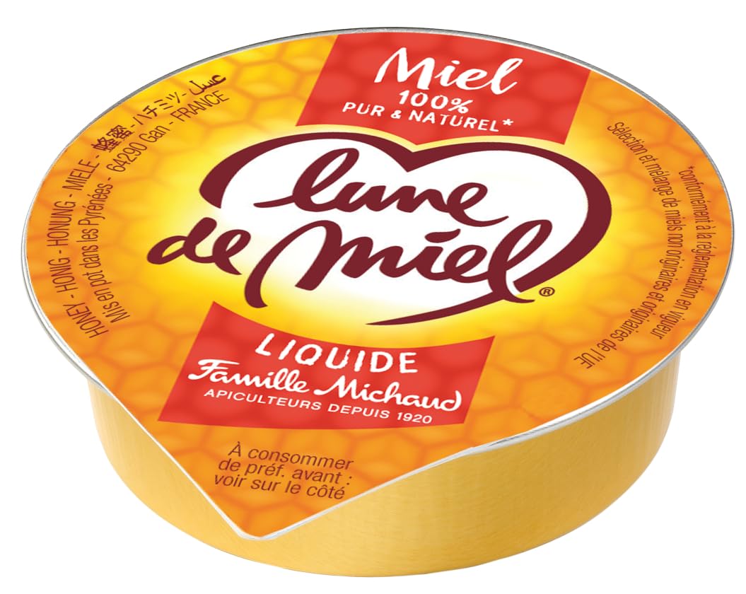 120 coupelles de 20g Miel Toutes Fleurs Lune de Miel