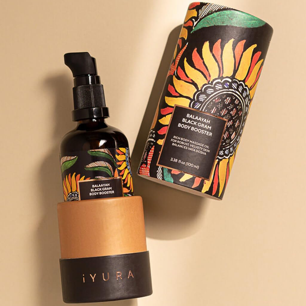 iYURA Balaayah Black Gram Body Oil for Dry, Mature Skin