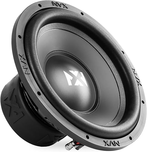 NVX NSW122 Versión 3 (NSW122v3) 1000W Peak (500W RMS) Serie N v3 Subwoofer dual de 12 pulgadas para automóvil de 2 ohmios