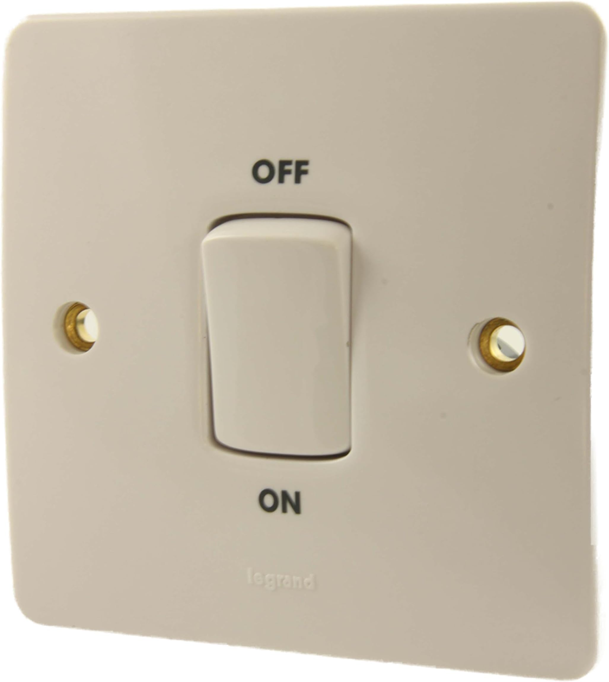 Legrand Synergy White - Double Pole Plate Switch With Power Indicator 45A 250V - 730023