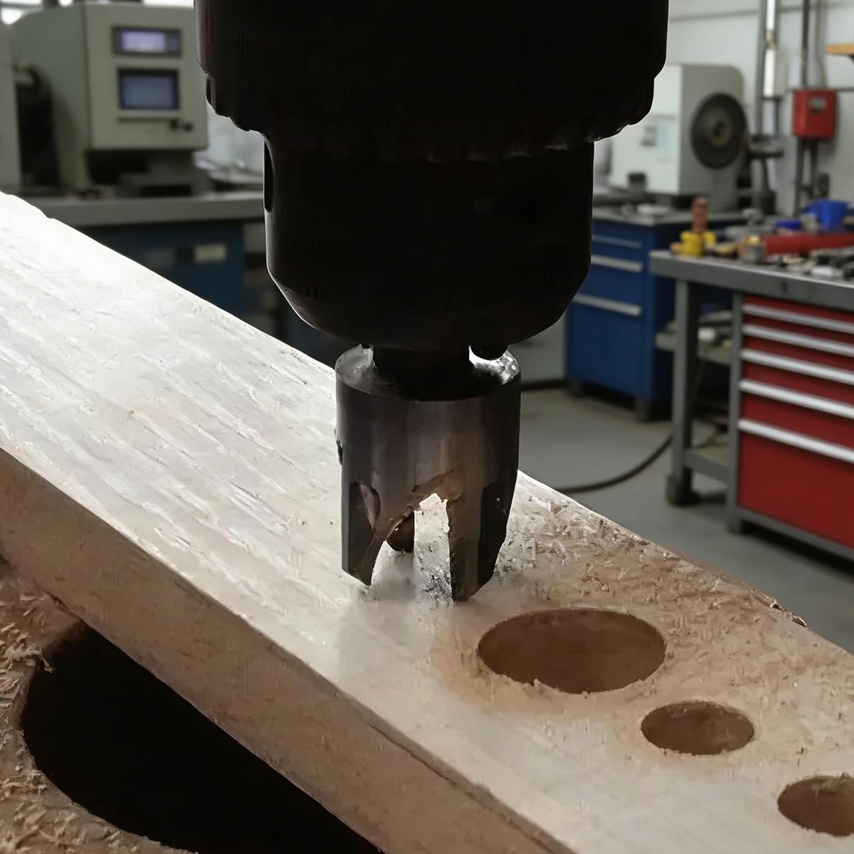 8 Pack Wood Plug Cutter Drill Bit Set, 4 Sizes Straight and Tapered Plug Cutters for DIY Woodworking Projects (Black)