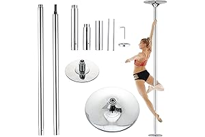 Freestanding Spinning Dancing Pole, Portable and Removable Dance Pole for Dance Lovers, 45mm|UMEKEN