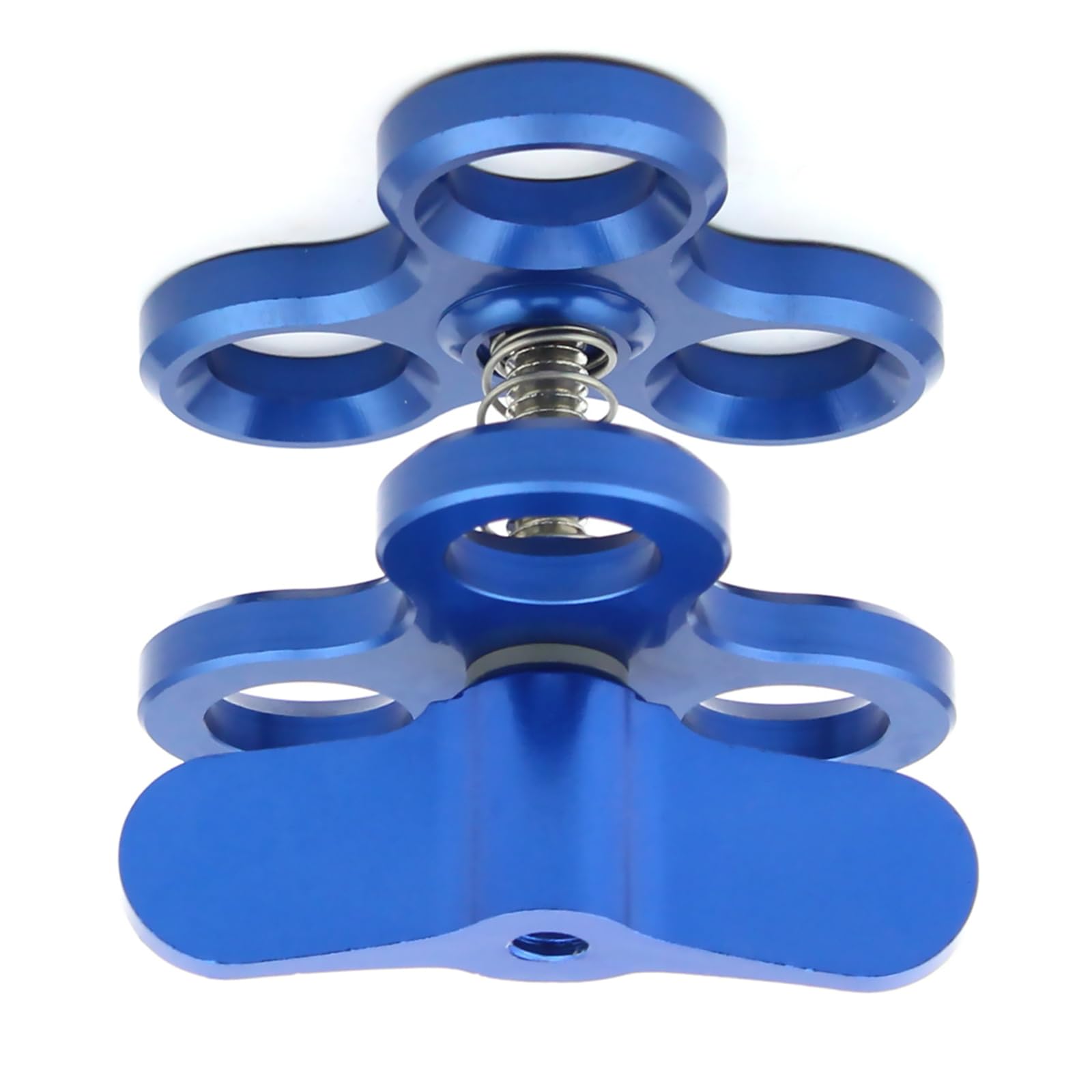 Aluminum Alloy Triple Ball Clamp Mount Diving Butterfly Camera Clip for Underwater Camera Waterproof Case Video Flash