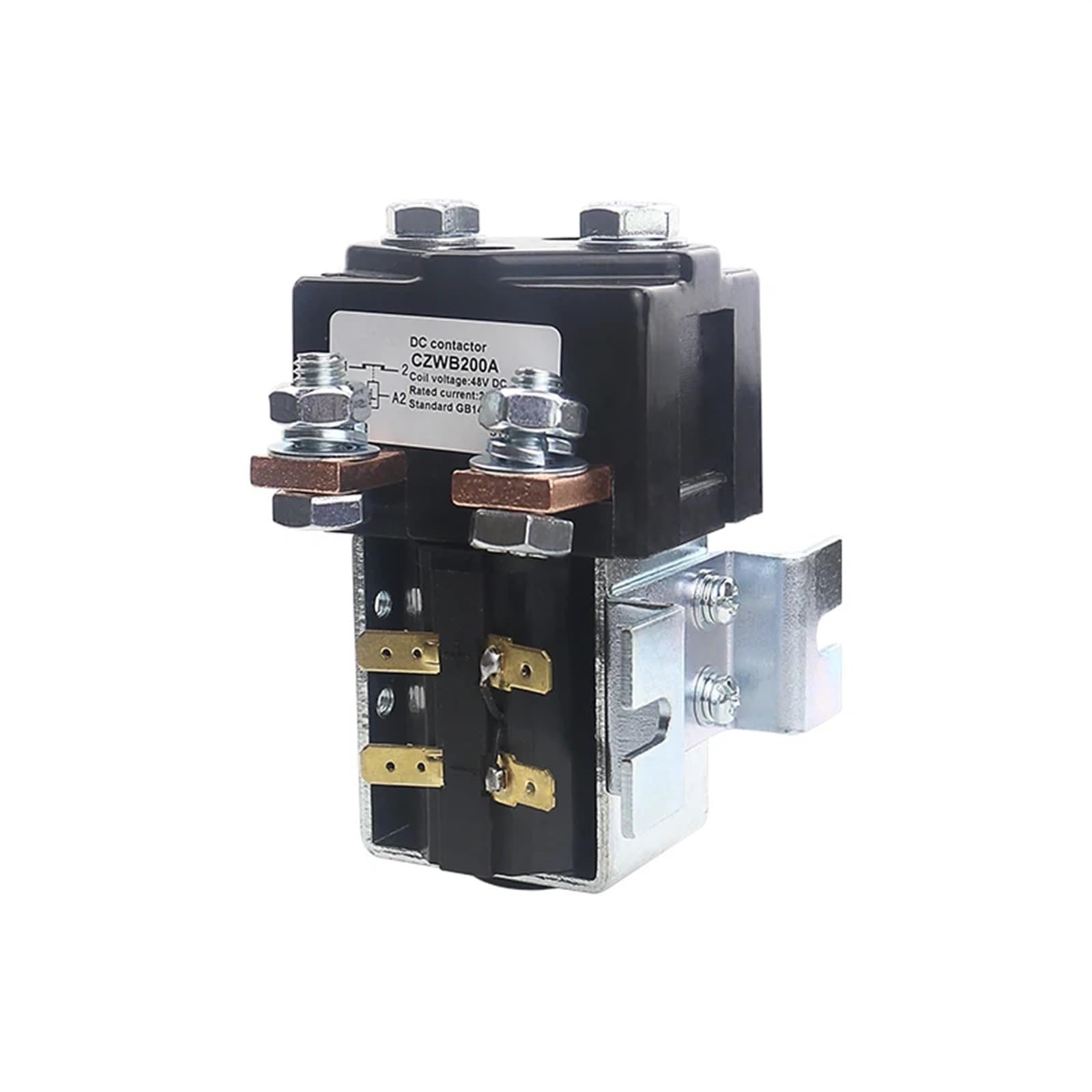 CZWB200A DC stycznik do pojazdów elektrycznych, normalnie zamknięty przełącznik 12 V 24 V 48 V 60 V 72 V odpowiedni do maszyn budowlanych, akumulatorów, samochodów, 1 szt. (60 V)