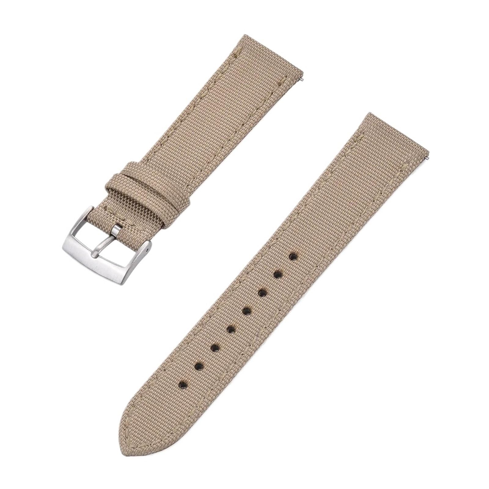 Cinturini, Cinturini for Orologi con Cinturino for Orologio a sgancio rapido(Khaki Silver,22mm)