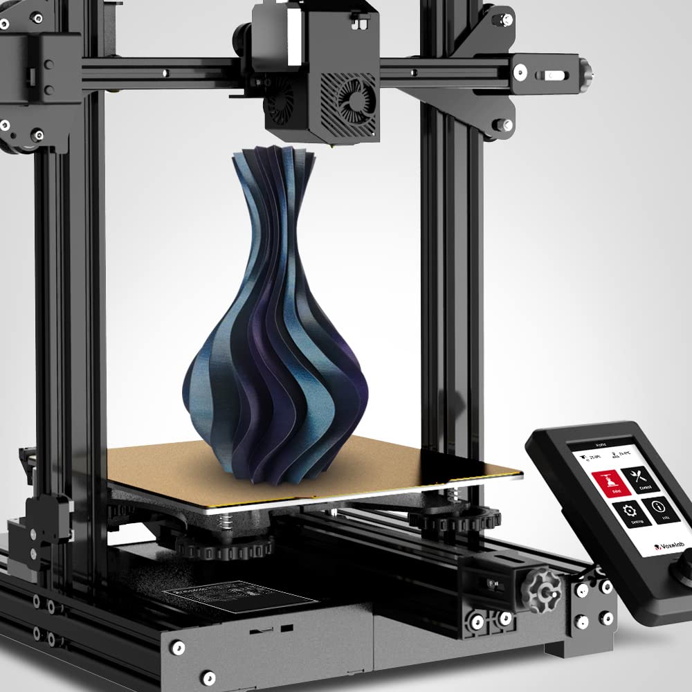 VOXELAB Filamento para impresora 3D Chameleon PLA que cambia de color, 1,75 mm, precisión dimensional precisa +/- 0,02 mm, bobina ordenada de 1 kg (2,2 lbs), cambia de color con luz y ángulos, titanio