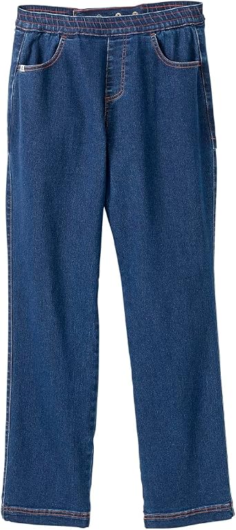 Silverts Womens Adaptive Open Back Jeans, Assisted Dressing Knit Pants