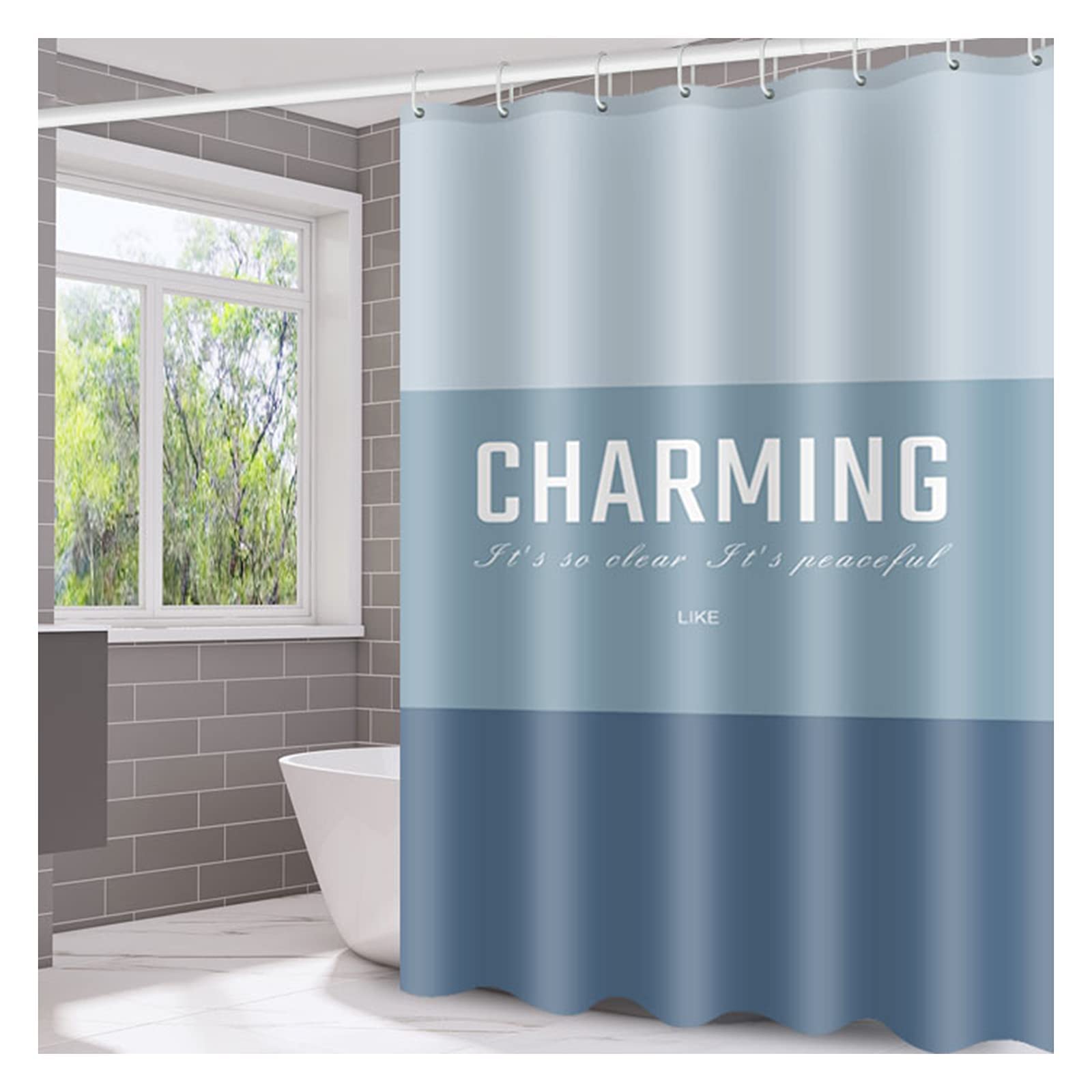 Rideau de douche moderne 150x200 pour une ambiance spa à la maison