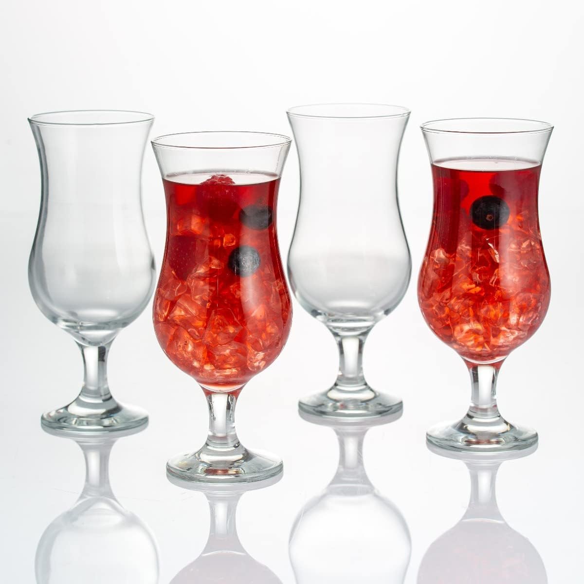 Allegra Wine Glasses Set - 4 Crystal Clear Glasses -9