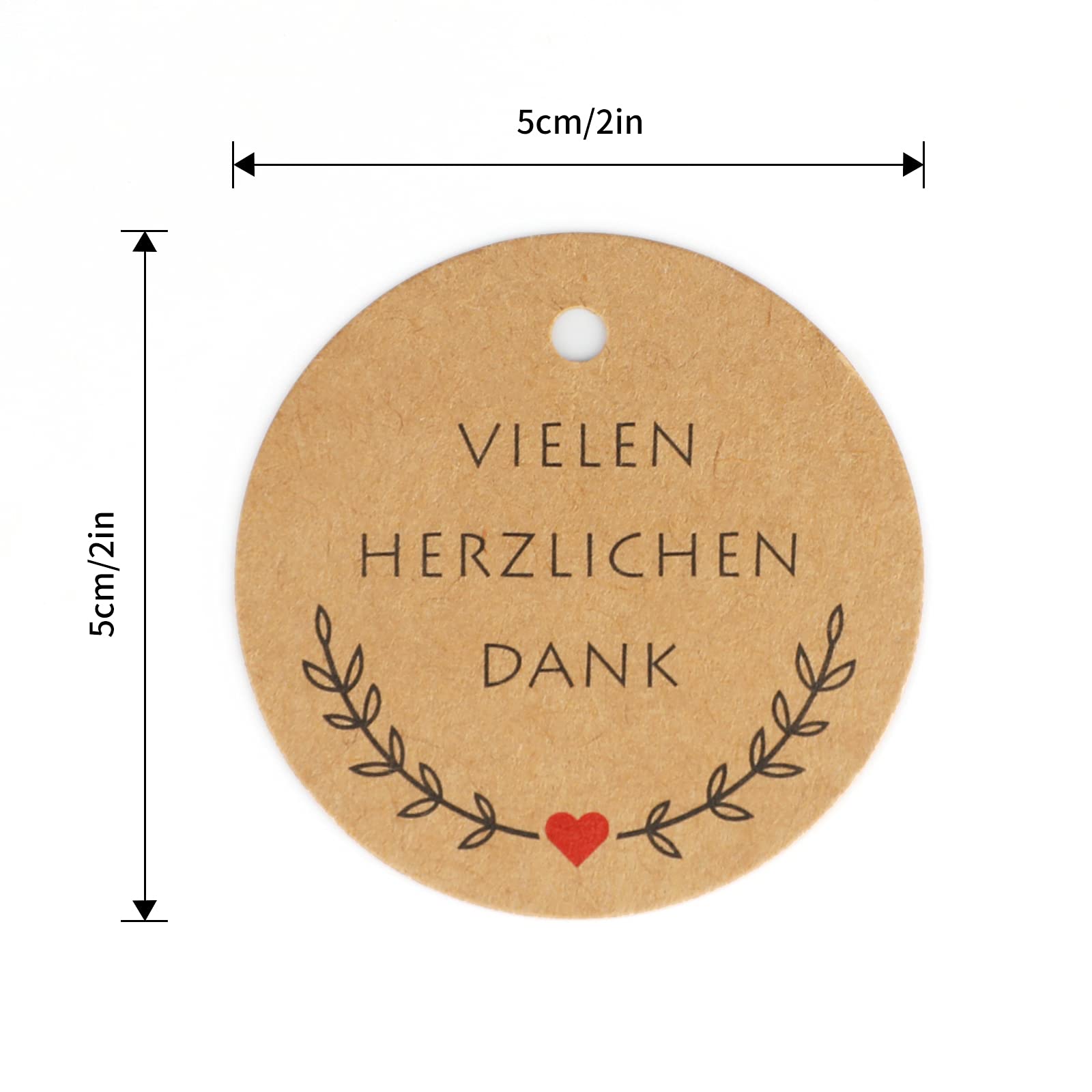 Etichette Kraft Per Regali - 100 Pezzi Con Spago Per Matrimoni, Battesimi, Natale E Eventi Speciali - Foto 7