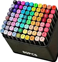 Caneta Marcador Touch para Colorir Desenho Boobie Goods Profissional, Ponta Dupla, Codificados por Cores, Caixa de Bônus marcadores artisticos, Canetinha Touch Coloridas para Boobie Goods (80 Cores)